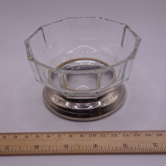 Two(2) Glass Bowls with Metal Base - Picture 9 of 16